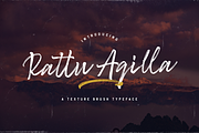 Rattu Aqilla - Textured Brush Font, a Script Font by StringLabs (Thumbnail 1 of 13)