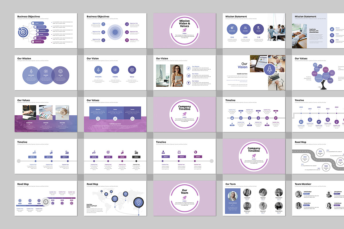 Infographic Pitch Deck Google Slides, a Presentation Template by Design Vault (Photo 4 of 12)