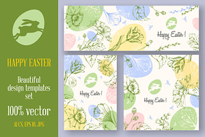 Easter Greeting Templates, a Card Template by Vector beauty