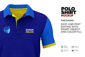 Polo Shirt Mockup Psd