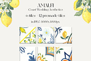 Amalfi Coast Mediterranean Wedding, a Decorative Illustration by Catch the Dream Art (Thumbnail 14 of 17)