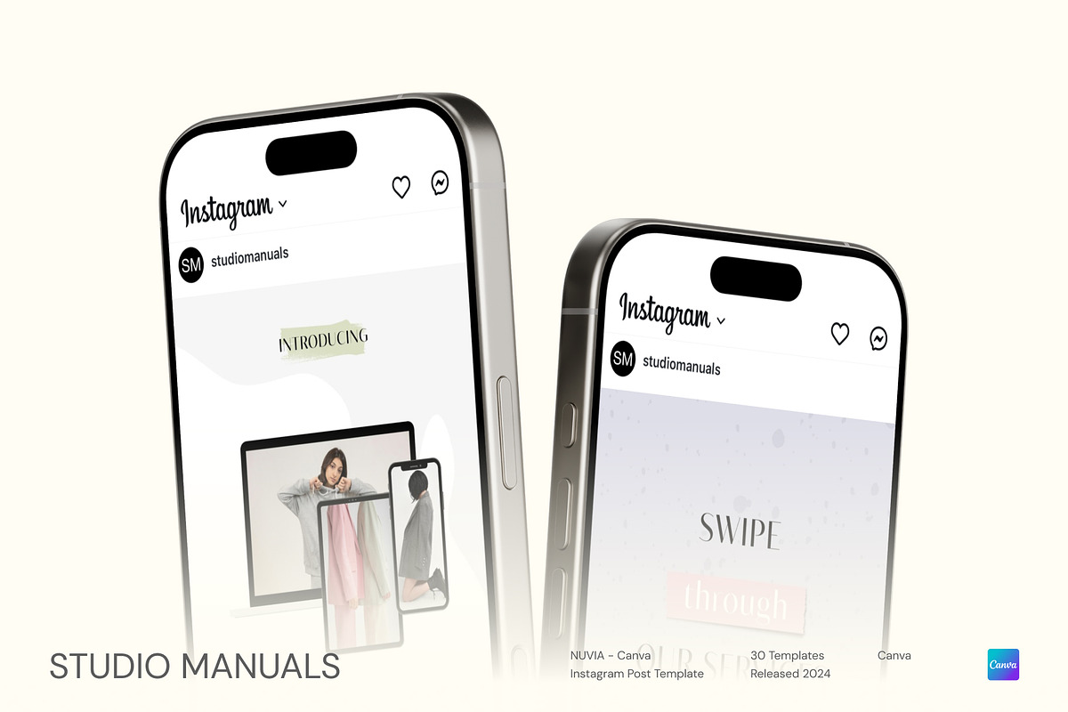NUVIA - Canva Instagram Post Templat, a Social Media Template by Studio Manuals (Photo 6 of 8)