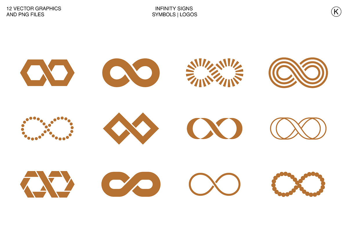Infinity Signs | Symbols | Logos, an Object Graphic by Kessens