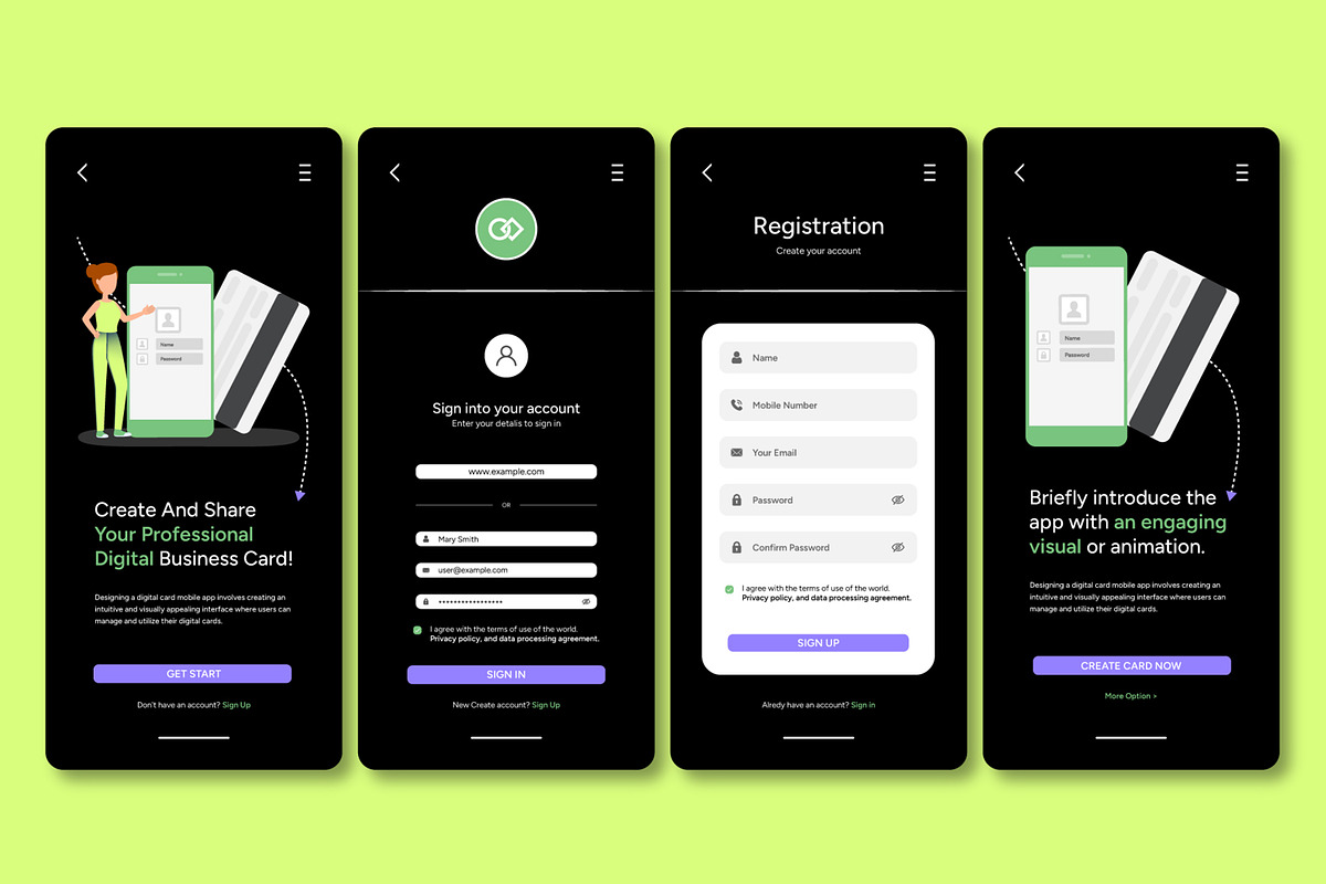 Mobile App UI Layout Template, an UI Kit Template by CreativeShaper (Photo 1 of 2)