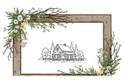 Rustic Floral Frame SVG Bundle, an Illustration by jahid234 (Thumbnail 31 of 31)