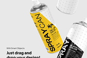 Spray Can Mockup 2 Scenes, a Household Mockup by graphicsauce (Thumbnail 2 of 4)