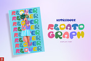 Floatograph Display Graffiti Bubble, a Blackletter Font by Nouric Design (Thumbnail 2 of 9)