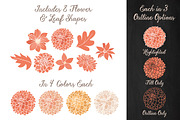 Peach Dahlia Flower Vector Clipart, an Illustration by Amanda Ilkov (Thumbnail 3 of 4)