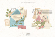 Postage elements. Collage elements., an Animal Illustration by Lesya Skripak (Thumbnail 2 of 6)