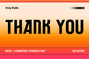 Aktea – A Geometric Futuristic Font, a Sans Serif Font by Drizy (Thumbnail 9 of 9)