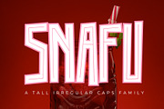 SNAFU, a Sans Serif Font by Loudoun Design Co. (Thumbnail 1 of 6)