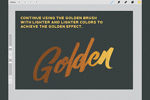 GOLDEN Procreate Brush System