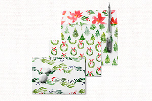 Joyfull Christmas Patterns, Seamless