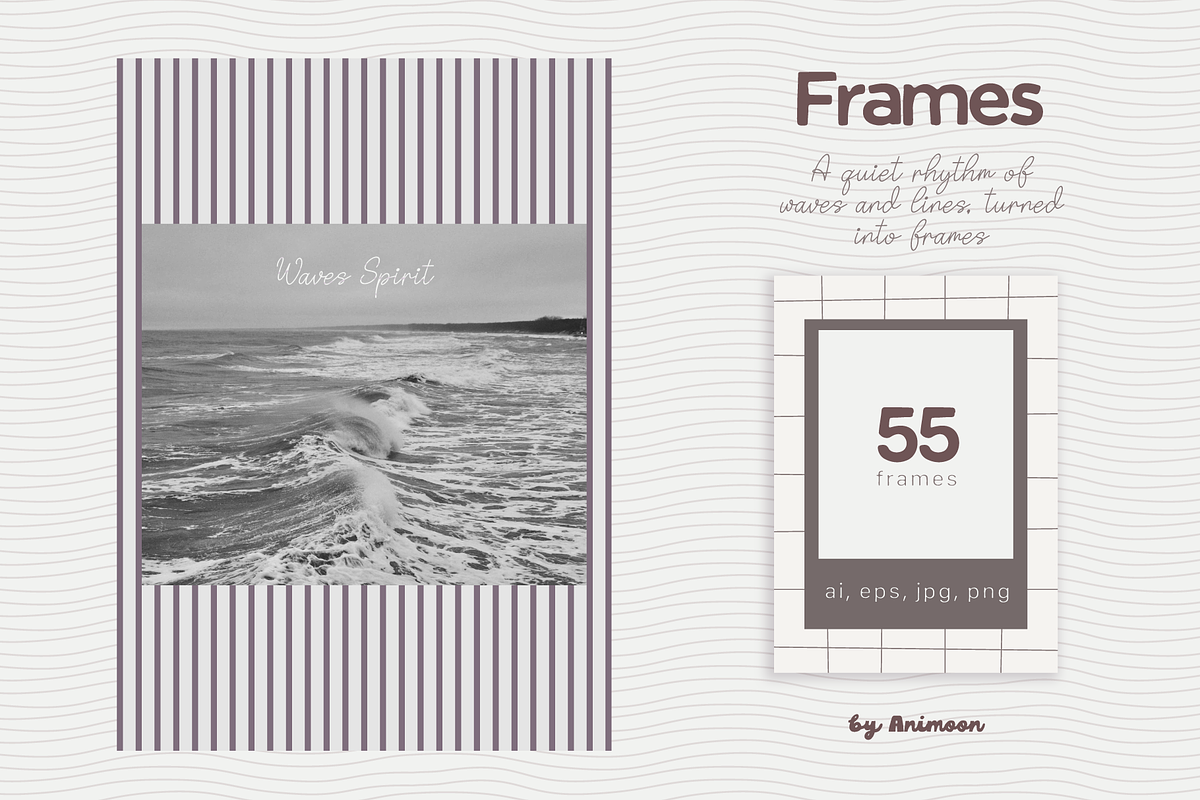 Wavy & Line Backgrounds, Frames, a Background Graphic by Animoon (Photo 8 of 20)