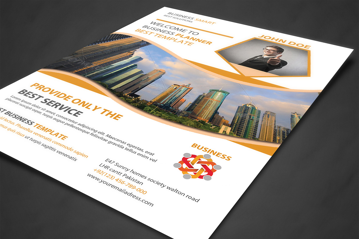 Corporate Business Flyer Template, a Flyer Template by AfzaalGraphics (Photo 2 of 4)