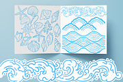 Seashells Lineart, a Seasonal Illustration by Carpet Tapete Pretzel (Thumbnail 8 of 8)