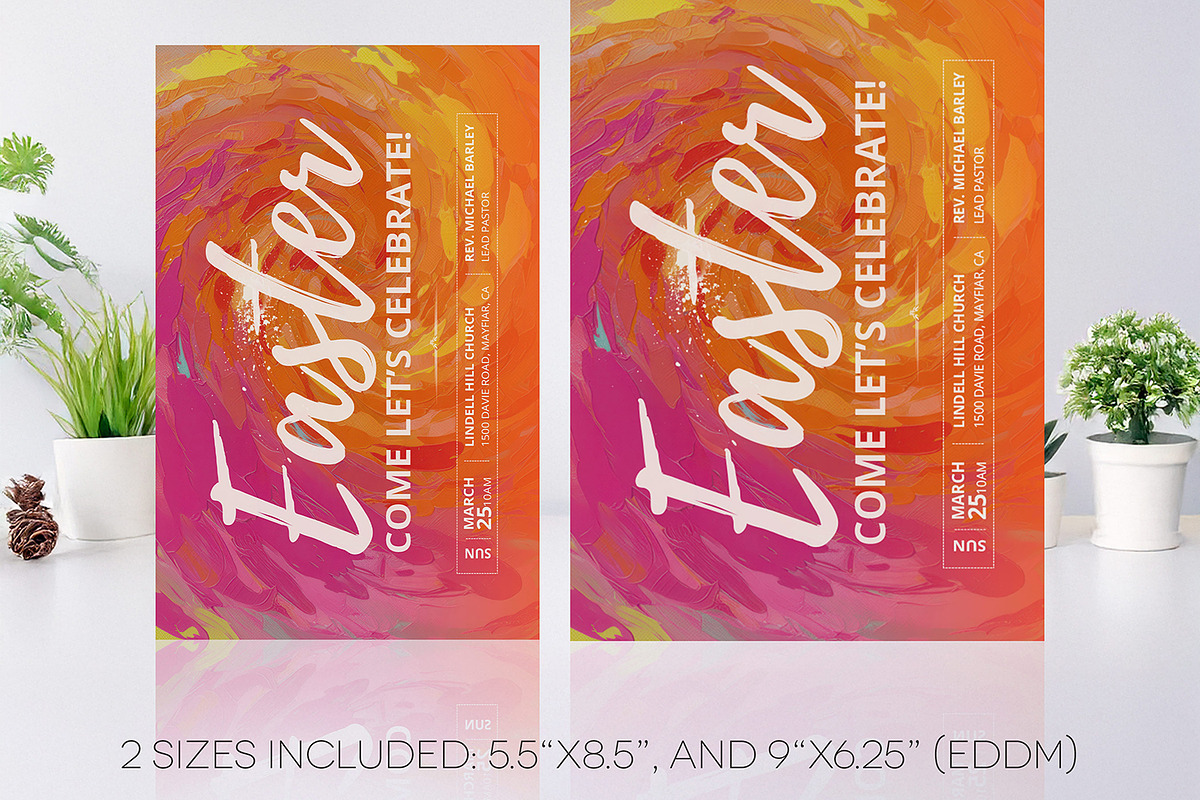Easter Sunday Church Postcard EDDM, an Invitation Template by Godserv Designs (Photo 2 of 14)