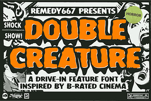 Double Creature - Layered Font, a Sans Serif Font by Remedy667