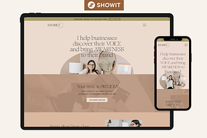 Showit Website Template - Sydney