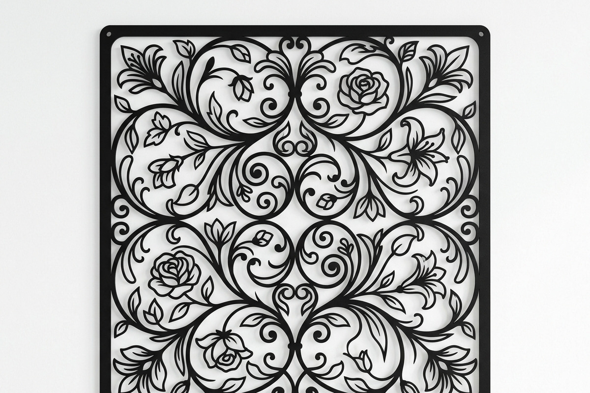 50 Elegant Floral Wall Panel, a Decorative Illustration by Amazin_art (Photo 7 of 27)