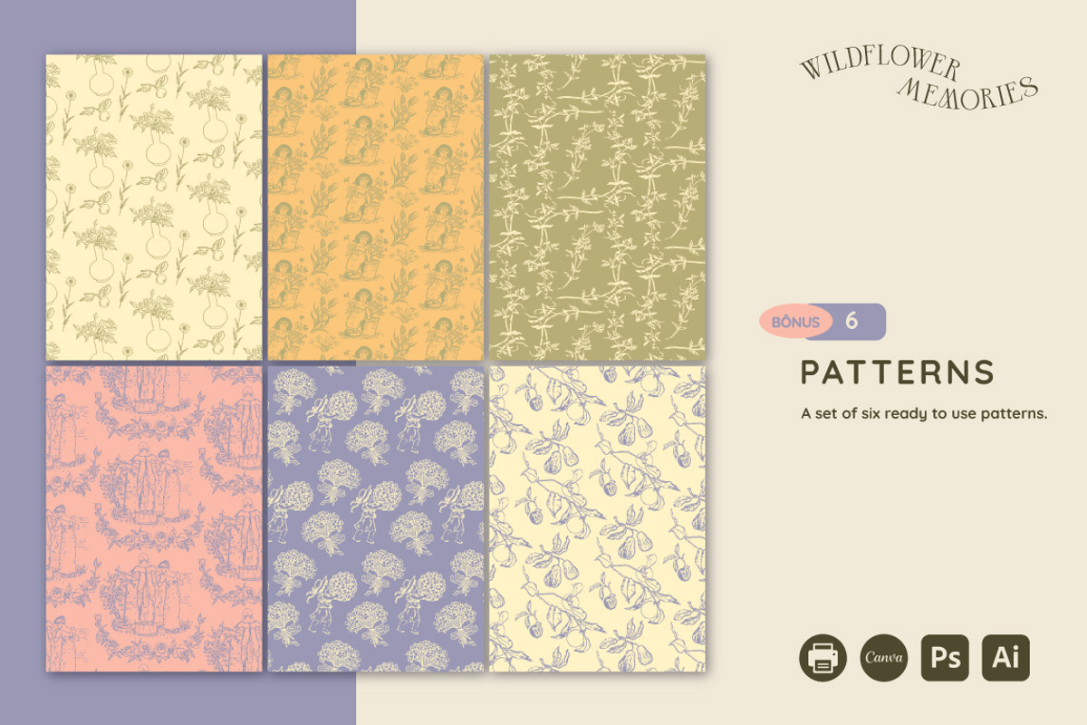 Wildflower Memories 110 Illustration, a Decorative Illustration by JuliBelushi (Photo 9 of 9)