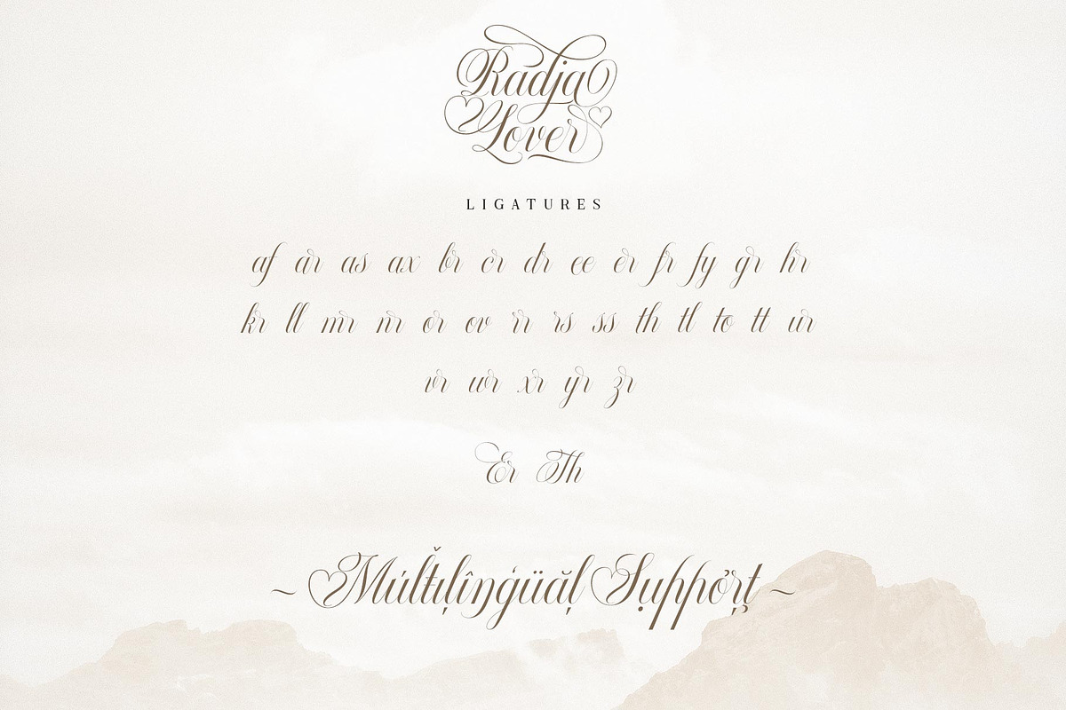 Radja Lover Script, a Script Font by alit design (Photo 13 of 20)