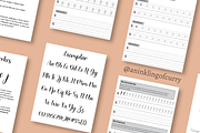Modern Calligraphy Workbook, a Print Template by An Inkling Of Curry (Thumbnail 6 of 11)