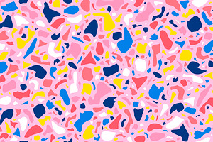 Pink Terrazzo Seamless Pattern