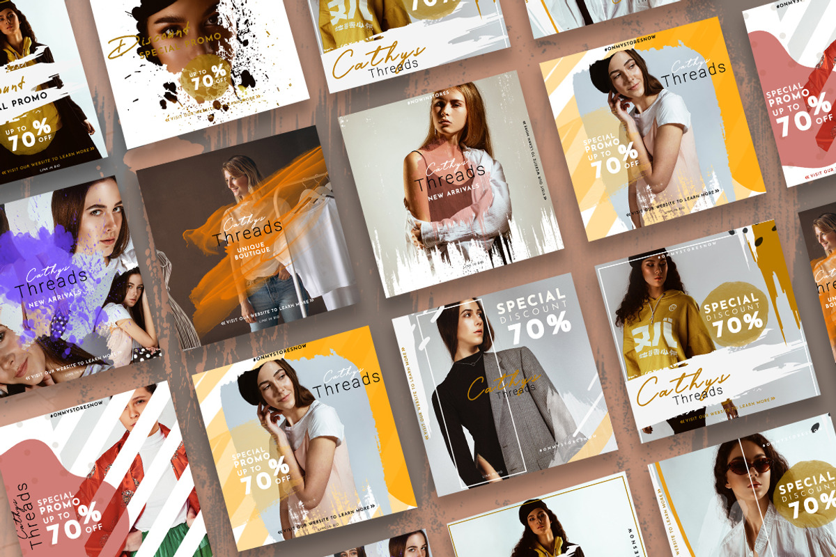 Cathy Social Media Pack, a Social Media Template by PixelHive Pro (Photo 5 of 16)