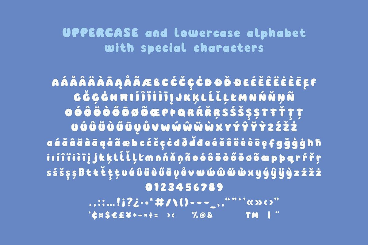 Pobble - a cartoon comic font!!!, a Font by Little Type Factory (Photo 12 of 13)