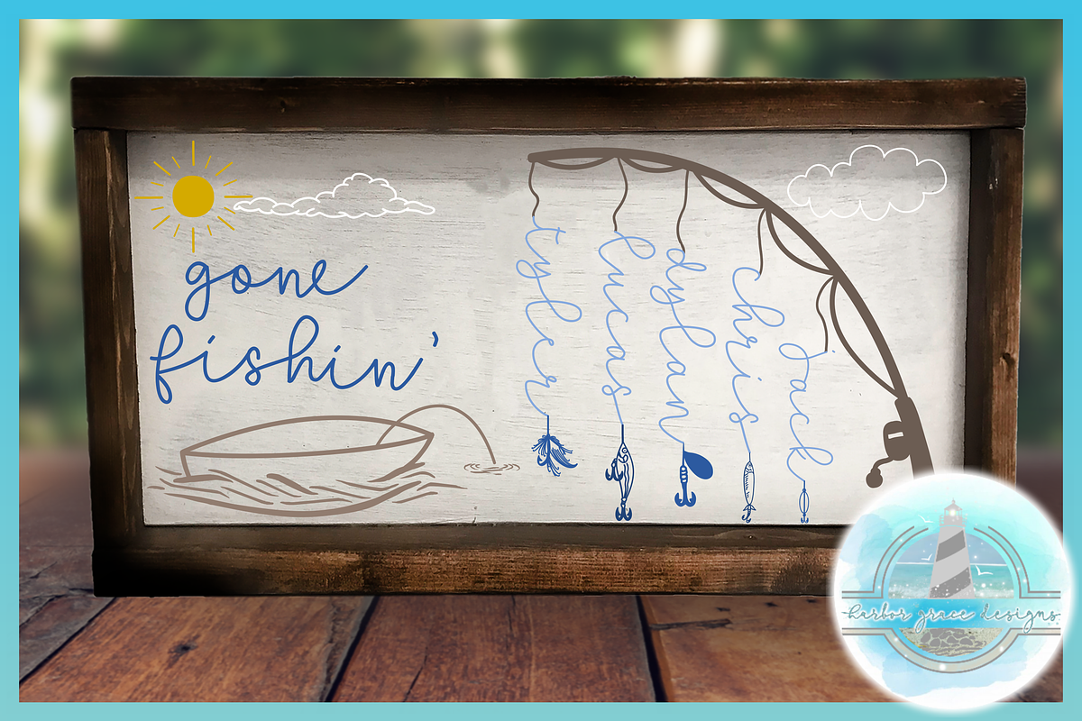 Fishin' Buddies Font with Doodles
