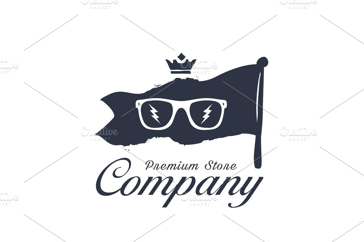 Flag Sunglass Company Logo, a Branding & Logo Template by Design_Creator (Photo 2 of 5)