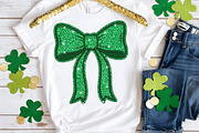 St. Patrick’s Day Glitter Bow PNG, an Illustration by Canvas Craft (Thumbnail 4 of 4)