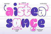 Quick Brisky - Bubble Graffiti Font, a Font by Typia Nesia (Thumbnail 2 of 13)