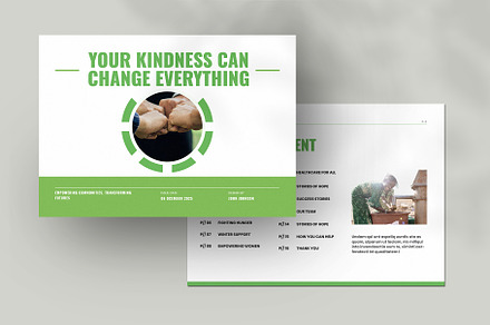 Charity Brochure Landscape Template