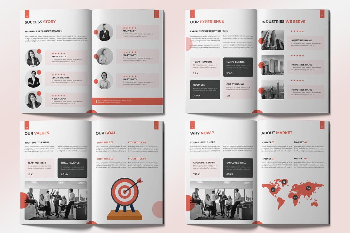 Agency Business Brochure Template, a Brochure Template by graphypix (Photo 7 of 8)