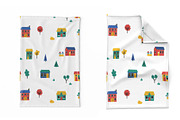 Colorful Town Pattern & Illustration, a Decorative Illustration by Irina Ostapenko (Thumbnail 3 of 5)