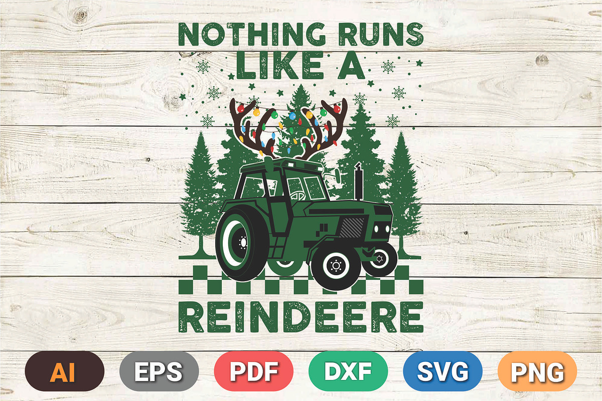 Holiday Reindeer T Shirt Design, a Graphic by Vector Portal (Photo 5 of 6)