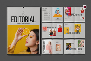 Editorial Lookbook Template, a Magazine Template by Work-Envance
