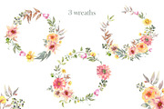 Nadine Watercolor floral collection, an Illustration by ViсkyArtDesign (Thumbnail 9 of 11)