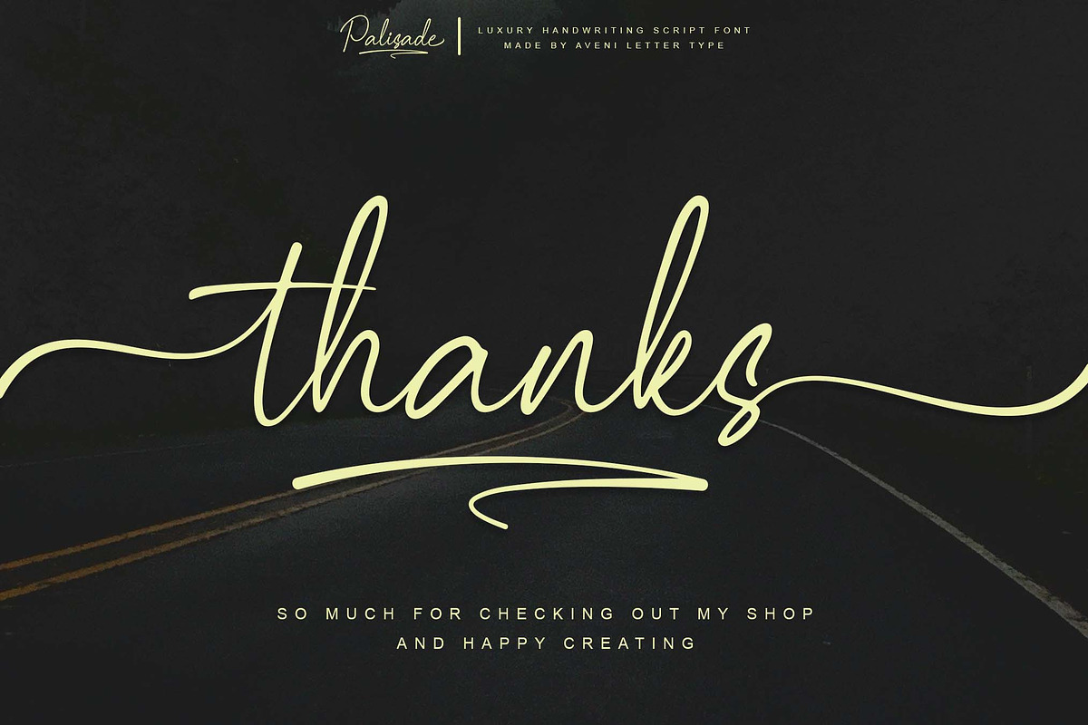 Palisade | Handwritten, a Handwritten Font by Aveni Letter Type (Photo 15 of 15)