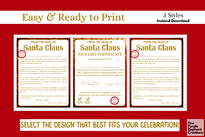 Santa Claus Letter & Nice List