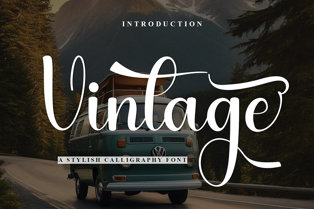 Vintage, a Handwritten Font by InermediaSTUDIO (Photo 1 of 8)