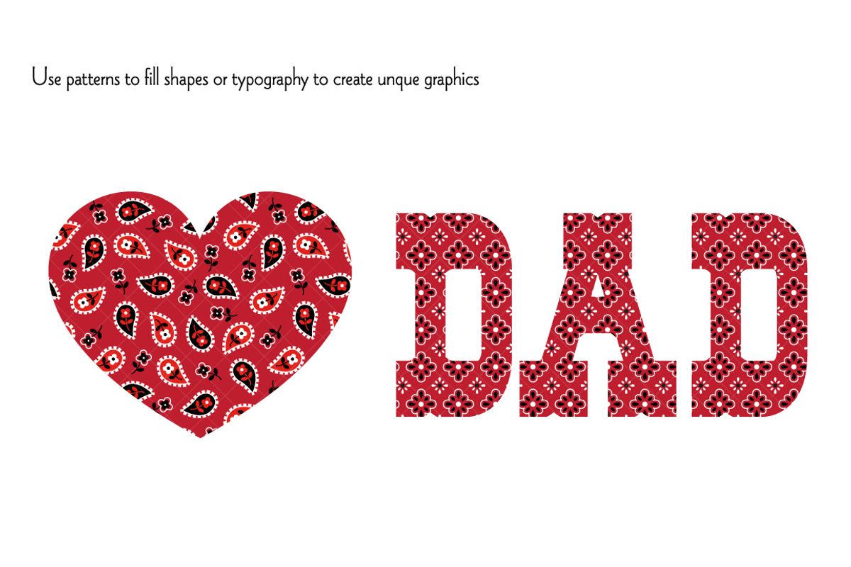 Seamless Red Bandana Patterns preview 3