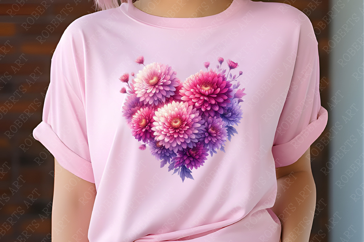 Aster Flower Watercolor Cliparts, an Illustration by RobertsArt (Photo 5 of 8)