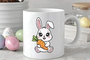 Bunny Rabbit Carrot Easter Day PNG, an Illustration by CraftArtStudio (Thumbnail 3 of 4)