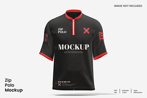 Zip Polo Mockup, a Shirt Mockup by Unerispace
