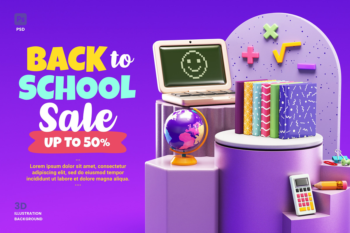 Back to School Commercial Flyer, a Background Graphic by TandemStock (Photo 1 of 3)