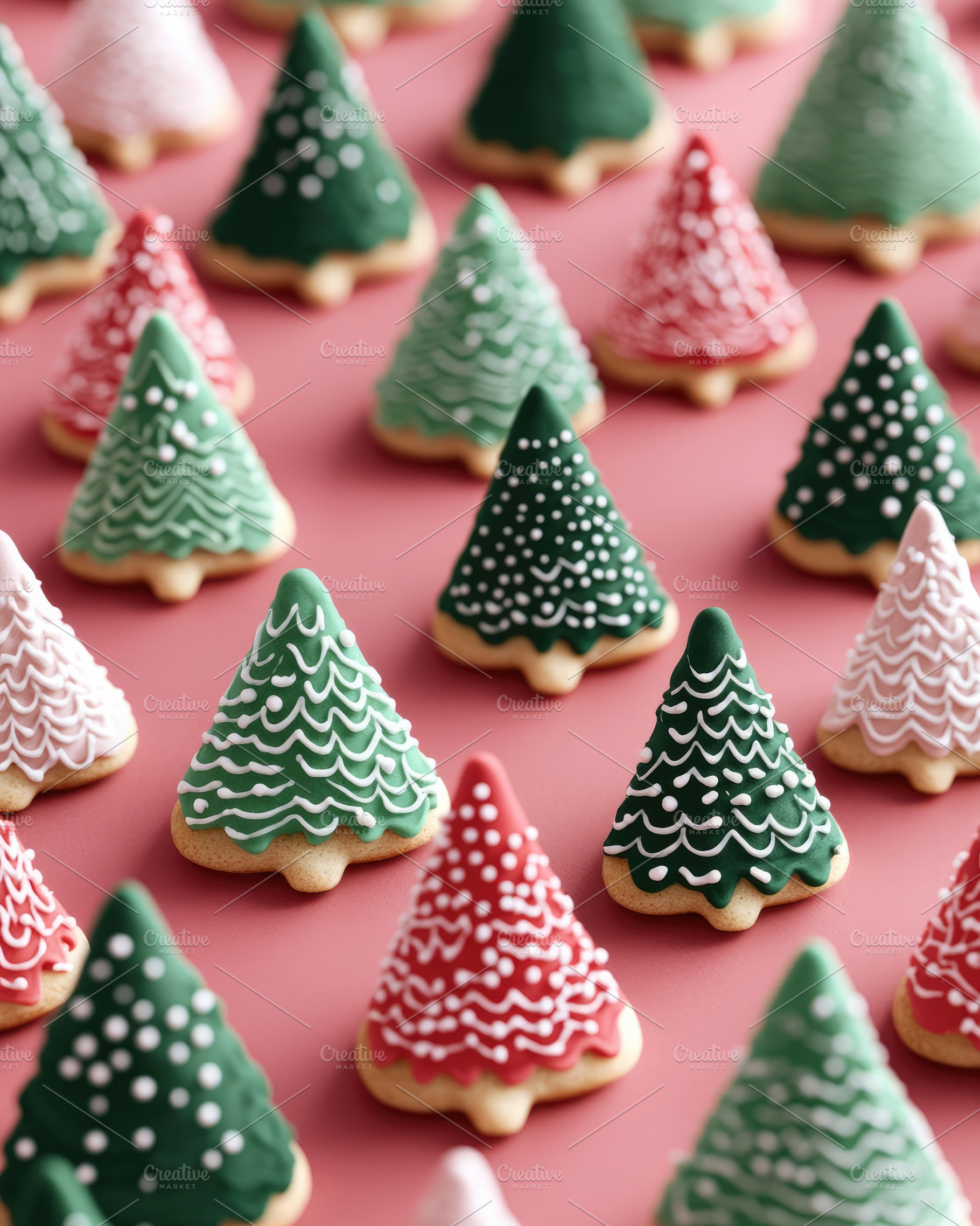 Tasty Christmas Cookies Pattern, a Food & Drink Photo by Virgo Studio