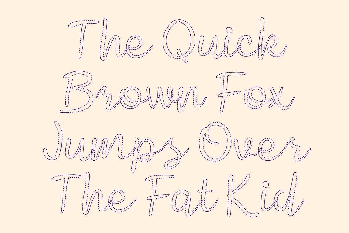 CS Mercy Dashed, a Script Font by Craft Supply Co. (Photo 5 of 8)